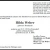 Bernhardt Hilda 1919-2006 Todesanzeige